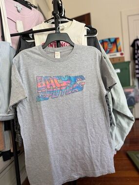 Y2K VTG Back to the Future Universal Studios short sleeve T-shirt / gray /medium